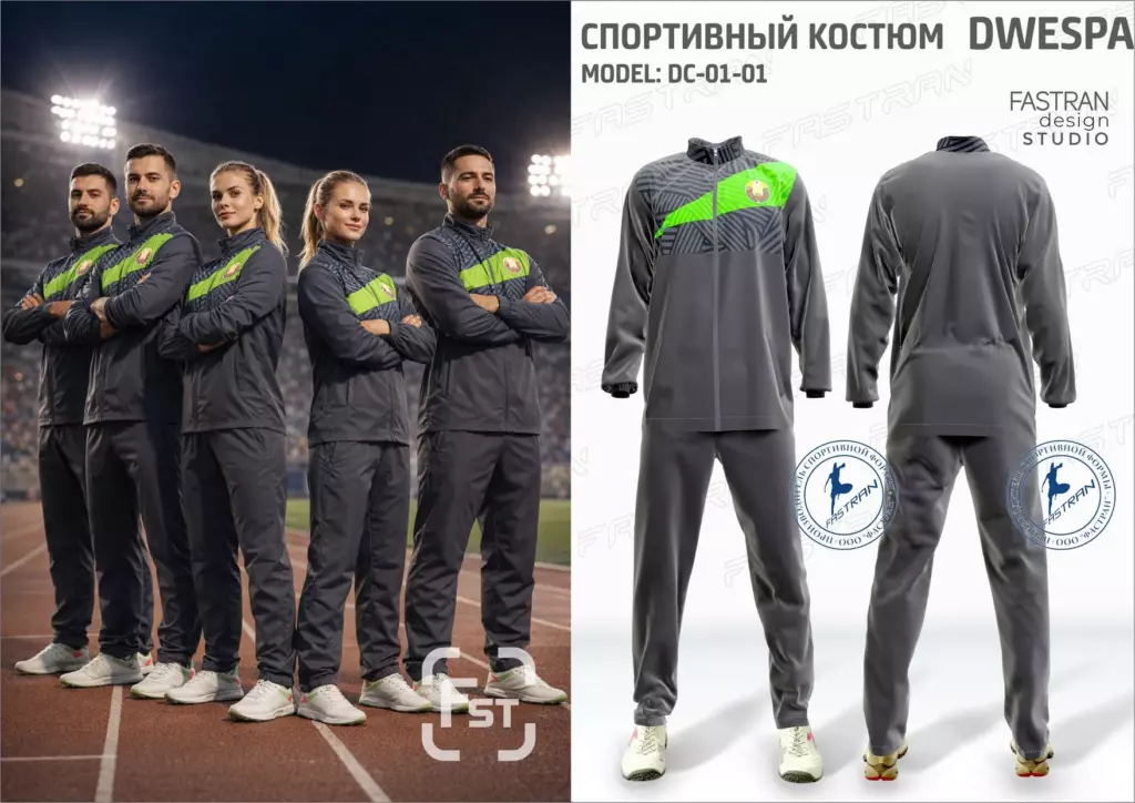 Ветрозащитный однотонный костюм модель DC-01-01