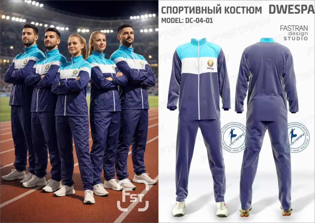 Ветрозащитный однотонный костюм модель DC-04-01